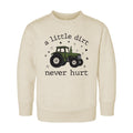 A Little Dirt Never Hurt Onesie, Baby Bodysuit, Baby Shirt, Toddler Sweatshirt - Trendy Farm Tractor Boys Outfit, Cute Country Boy Gift Idea