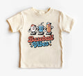 Baseball Vibes Onesie Baby Bodysuit, Baby Shirt, Toddler Sweatshirt, Retro Sports Boys Summer Outfit, Cute Baseball Baby Gift, Game Day Look