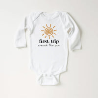 First Trip Around the Sun Onesie, Baby Bodysuit, Baby Shirt, Toddler Sweatshirt - Boho First Birthday, One Year Old Gift, Space Party Look
