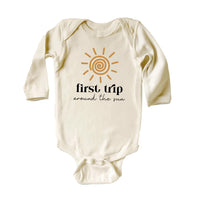 First Trip Around the Sun Onesie, Baby Bodysuit, Baby Shirt, Toddler Sweatshirt - Boho First Birthday, One Year Old Gift, Space Party Look