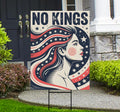 No Kings In America Yard Sign - Resist Hate Lawn Sign, Anti-Trump Sign