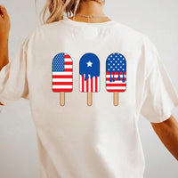 Patriotic Popsicle Short Sleeve T-Shirt