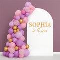 Personalized Happy Birthday Name Wall Decal, Happy Birthday Party Backdrop Custom Name Sticker, Vinyl Decal Happy Birthday for Balloon Arch