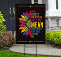 Equal Rights, No Kings In America Yard Sign - Resist Hate Lawn Sign, Anti-Trump Sign