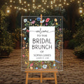 Custom Wildflowers Bridal Shower Sign, Floral Bridal Shower Acrylic Welcome Sign, Wildflowers Bridal Brunch Sign, Wild Flowers Bridal Decor