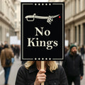 We The People, No Kings in America Protest Sign, Anti-Trump Resistance