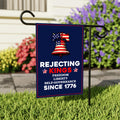 No Kings In America Garden Flag, 12x18 Inch Double Sided, Resist Hate Flag