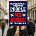 No Kings No Oligarchs In America Protest Sign, Anti-Trump Resistance