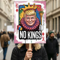 No Kings In America Protest Sign, Black Cat Anti-Trump Resistance, Political Activist Poster, Rally Sign, Resist Fascism Protest Poster