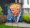 Trump Lies No Kings In America Protest Yard Sign - Resist Hate, Anti-Trump, Resist Racism, Resist Fascism Sign with Metal H-Stake