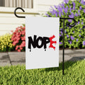 No Kings In America Garden Flag, 12x18 Inch Double Sided, Resist Hate Flag, Anti-Trump Flag, Resist Racism Flag, Resist Fascism Flag
