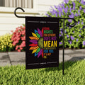Equal Rights, No Kings In America Garden Flag, Double Sided, Resist Hate Flag