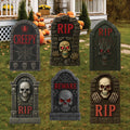 Halloween Tombstone Yard Signs, Scary Graveyard Outdoor Decorations, Waterproof Cemetery Lawn Stakes for Spooky Halloween Display