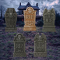 Halloween RIP Tombstone Yard Signs, Graveyard Lawn Decorations with Stakes, Scary Outdoor Halloween Cemetery Decor for Front Yard Display
