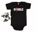 Gobble Baby Bodysuit, Funny Turkey Baby Shirt, Cute Toddler Thanksgiving Sweatshirt