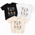Retro Halloween Boy Baby Shirt, Dancing Skeletons Baby Bodysuit, Toddler Sweatshirt - Spooky Fall Kids Outfit, Trick or Treat Clothes