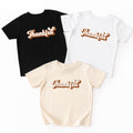 Retro Fall Baby Shirt, Thankful Baby Bodysuit, Toddler Sweatshirt - Thanksgiving Baby Outfit, Cute Autumn Clothes, Grateful Baby Gift