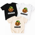 Personalized Boys Fall Baby Shirt, Pumpkin Baby Bodysuit, Toddler Sweatshirt - Custom Name Halloween Outfit, Cute Boy Pumpkin Clothes