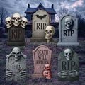 Scary Graveyard Tombstone Yard Signs, Hocus Pocus Halloween Decorations with Stakes, Outdoor Waterproof Headstone Lawn Décor for Party