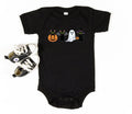 Pumpkin Cat Baby Bodysuit, Funny Ghost Cat Baby Shirt, Toddler Sweatshirt - Cute Halloween Outfit for Baby, Spooky Fall Cat Costume