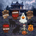 Outdoor Halloween Yard Sign Decorations, Spooky Waterproof Lawn Signs with Stakes, Halloween Party Garden Decor for Home or Themed Event