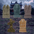 Halloween RIP Tombstone Yard Signs with Stakes, Outdoor Graveyard Decorations for Lawn or Cemetery, Scary Halloween Party Yard DƩcor