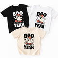 Boo Yeah Retro Ghost Baby Shirt, Baby Bodysuit, Halloween Toddler Sweatshirt - Skater Themed Outfit, Cute Spooky Fall Baby Clothes