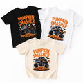 Retro Monster Truck Baby Shirt, Pumpkin Smasher Baby Bodysuit, Halloween Toddler Sweatshirt - Boys Spooky Fall Outfit, Trick or Treat Shirt