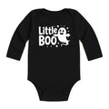 Little Boo Baby Bodysuit, Cute Ghost Baby Shirt, Retro Halloween Toddler Sweatshirt - Fall Baby Outfit, Spooky Season Infant Clothes