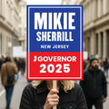 Mikie Sherrill For New Jersey Governor 2025 Election Sign, Political Campaign Sign, Governor Election 2026 Race Poster Sign