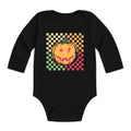 Girls Halloween Baby Bodysuit, Retro Pumpkin Baby Shirt, Cute Toddler Sweatshirt - Fall Spooky Outfit, Trick or Treat Kids Gift Idea