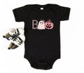 Boo Ghost Baby Bodysuit, Cute Halloween Girl Baby Shirt, Toddler Sweatshirt - Funny Spooky Outfit, Fall Trick or Treat Baby Clothes