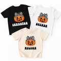 Custom Name Girl Baby Shirt, Personalized Pumpkin Baby Bodysuit, Toddler Sweatshirt - Cute Fall Halloween Outfit, Autumn Baby Gift Idea