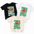 Funny Halloween Baby Shirt, Trick or Treat Smell My Feet Baby Bodysuit, Toddler Sweatshirt - Cute Spooky Outfit, Silly Fall Baby Clothes