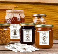 Personalized Honey Roll Labels, Custom Honey Product Stickers, Business Honey Labels for Mason, Honey Bee Favors, Honey Lid Stickers