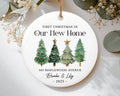 First Christmas in Our New Home Ornament, Personalized Our New House Ceramic Ornament, 2025 New Home Ornament, Our First Home Keepsake Gift