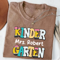 Custom Kindergarten Teacher Short Sleeve T-Shirt