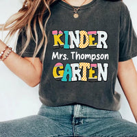 Custom Kindergarten Teacher Short Sleeve T-Shirt