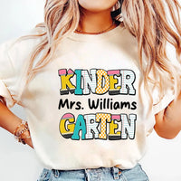 Custom Kindergarten Teacher Short Sleeve T-Shirt