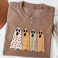Preppy Floral Ghost Shirt, Fall Ghost Tee