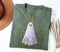 Cute Ghost in Wildflowers Shirt