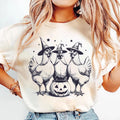 Chicken Witches Funny Halloween Shirt, Vintage Chicken Witch Tee