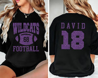 Custom Football Mascot Shirt, Personalized Team Spirit Tee, Football Mom Shirt, Two Sided