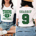 Custom Football Mascot Shirt, Personalized Team Spirit Tee, Football Mom Shirt, Two Sided