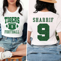Custom Football Mascot Shirt, Personalized Team Spirit Tee, Football Mom Shirt, Two Sided