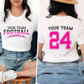 Customized Football Shirt, Your Name Football Shirt, Game Day Tee, Two Sided