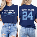 Customized Football Shirt, Your Name Football Shirt, Game Day Tee, Two Sided