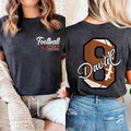 Personalized Football Mom Shirt, Football Mom Shirt With Kids Name & Number, Custom Football Mom Tee, Two Sided
