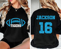 Custom Football Mascot Shirt, Personalized Team Spirit Tee, Football Mom Shirt, Two Sided