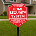 Protected by Home Security System Yard Sign with 16